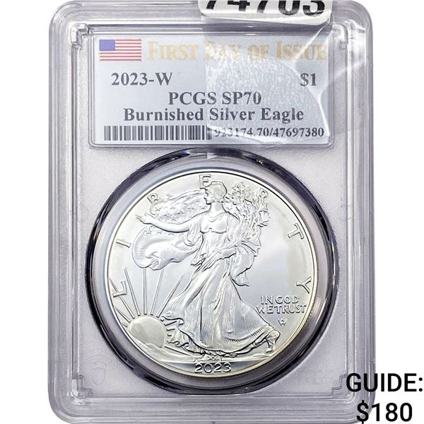 2023-W Silver Eagle PCGS SP70 Burnished