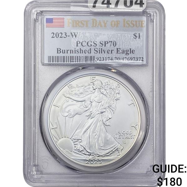 2023-W Silver Eagle PCGS SP70 Burnished