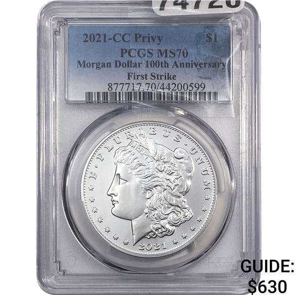 2021-CC Privy Morgan Silver Dollar PCGS MS70