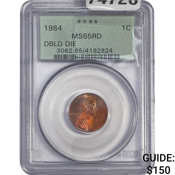 1938 Lincoln Memorial Cent PCGS MS65 RD DBLD DIE