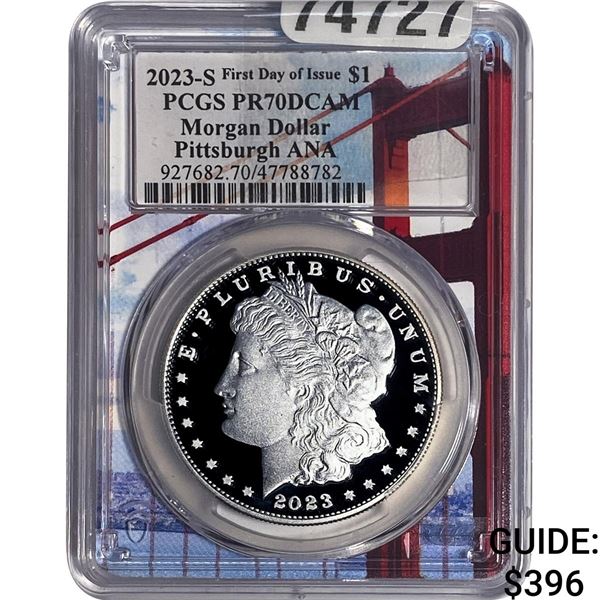 2023-S Morgan Silver Dollar PCGS PR70 DCAM