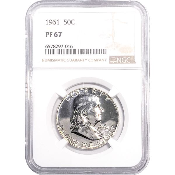 1961 Franklin Half Dollar NGC PF67
