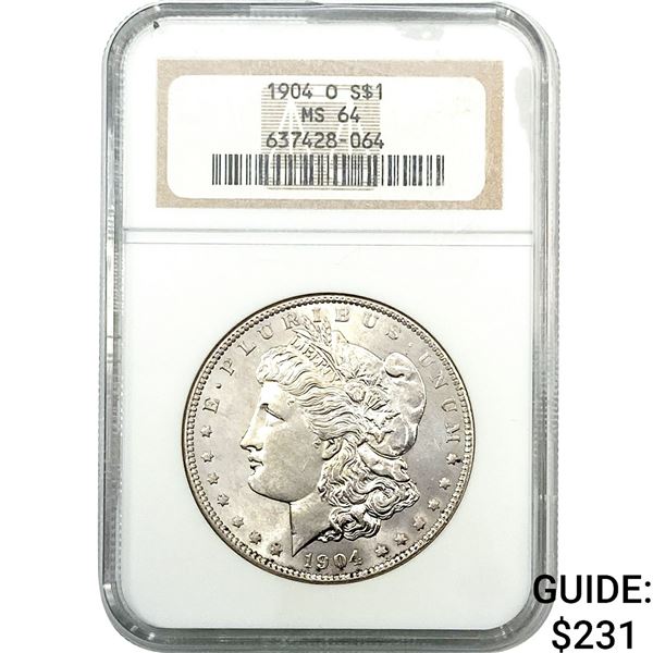 1904-O Morgan Silver Dollar NGC MS64