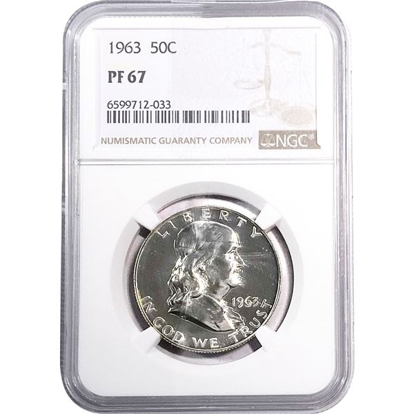 1963 Franklin Half Dollar NGC PF67