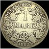 Image 2 : 1882-A Germany Silver 1 Reichsmark NEARLY UNCIRCULATED