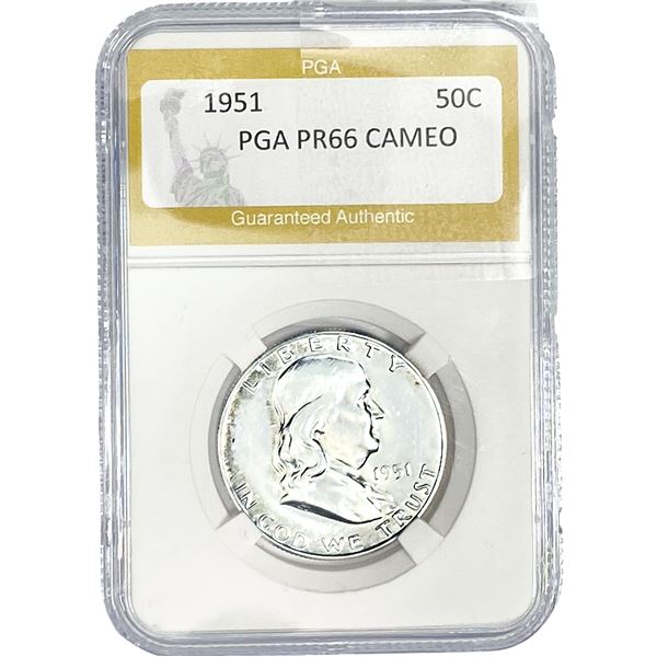 1951 Franklin Half Dollar PGA PR66 CAMEO