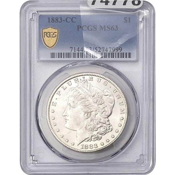 1883-CC Morgan Silver Dollar PCGS MS63