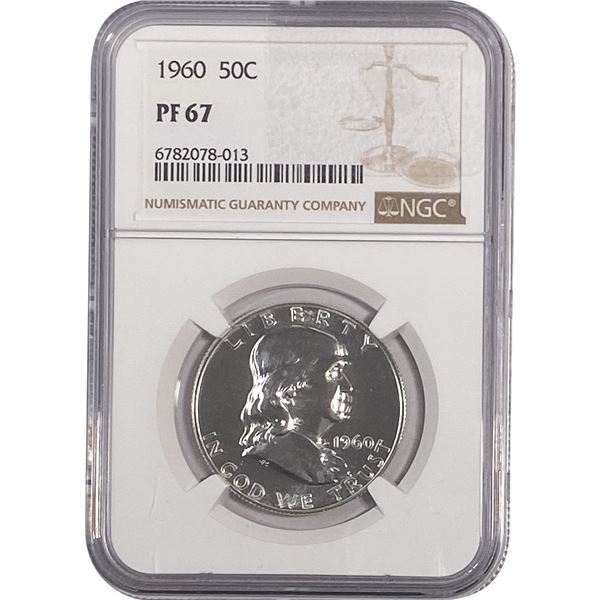 1960 Franklin Half Dollar NGC PF67