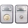 Image 1 : [2}1963-1964 10C Roosevelt/50C Kennedy NGC UNC
