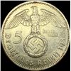 Image 2 : 1938-A Germany Silver 5 Reichsmark CLOSELY UNCIRCULATED