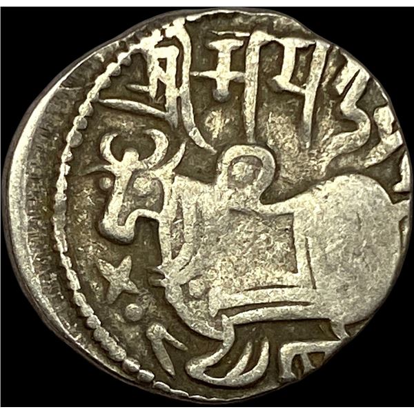 India Rajput 700-1000 AD Silver Jital NEARLY UNCIRCULATED