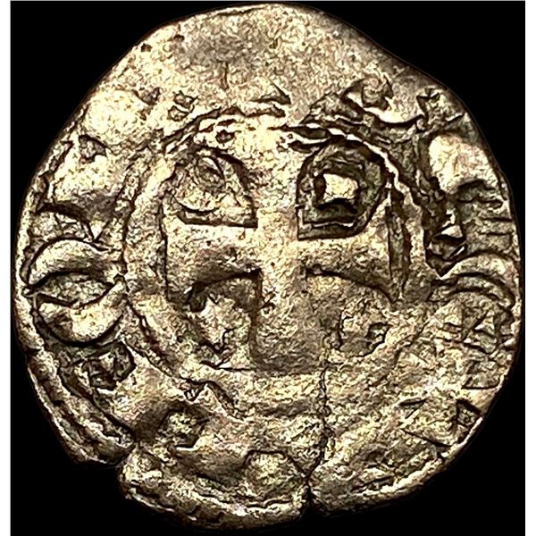 1248-1279 Portugal Alfonso III Silver Dinero NEARLY UNCIRCULATED