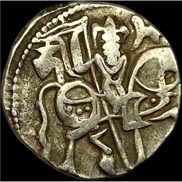 India Rajput 700-1000 AD Silver Jital NEARLY UNCIRCULATED