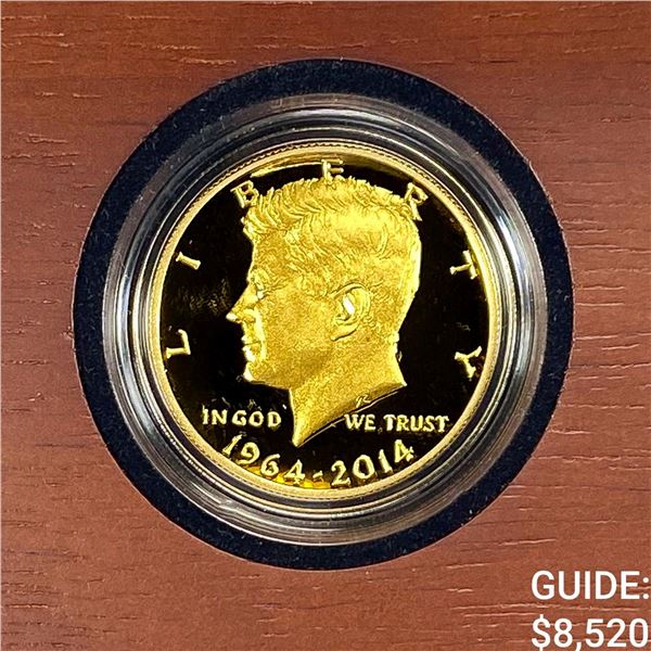 1964-2014 50C Kennedy Gold Proof Set 3/4oz