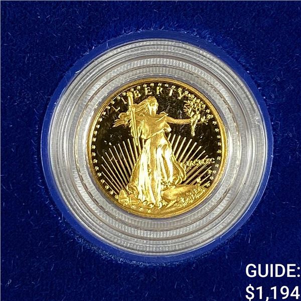 1990 $5 Gold American Eagle 1/10oz