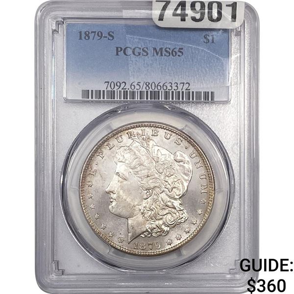 1879-S Morgan Silver Dollar PCGS MS65