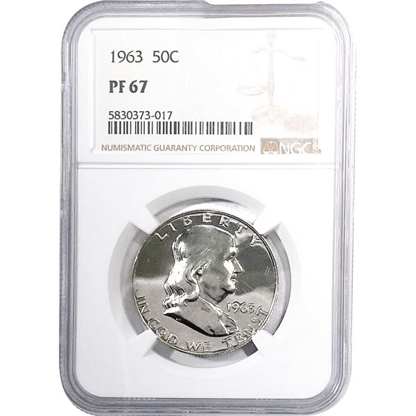 1963 Franklin Half Dollar NGC PF67