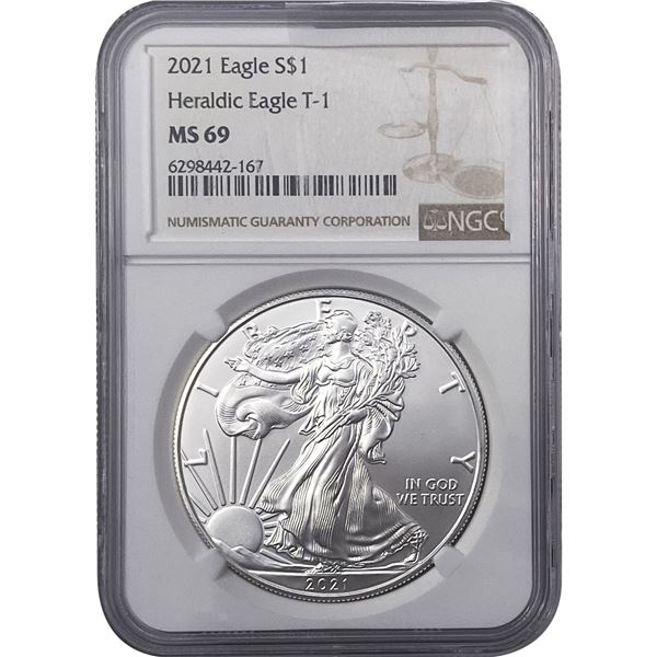 2021 Walking Liberty Dollar NGC MS69