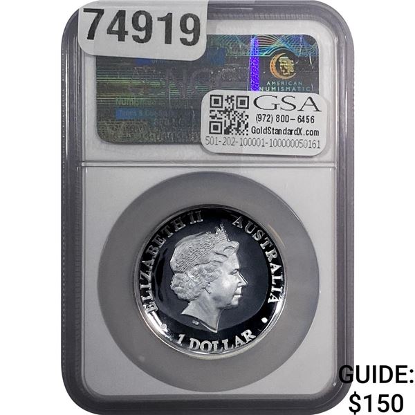 2013-P Australia 1oz Silver Kookaburra NGC PF69 UC