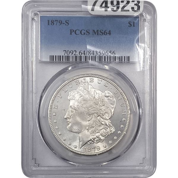 1879-S Morgan Silver Dollar PCGS MS64