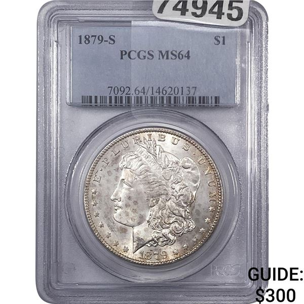 1879-S Morgan Silver Dollar PCGS MS64