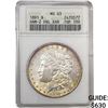 Image 1 : 1891 Morgan Silver Dollar ANACS MS63 DBL Ear