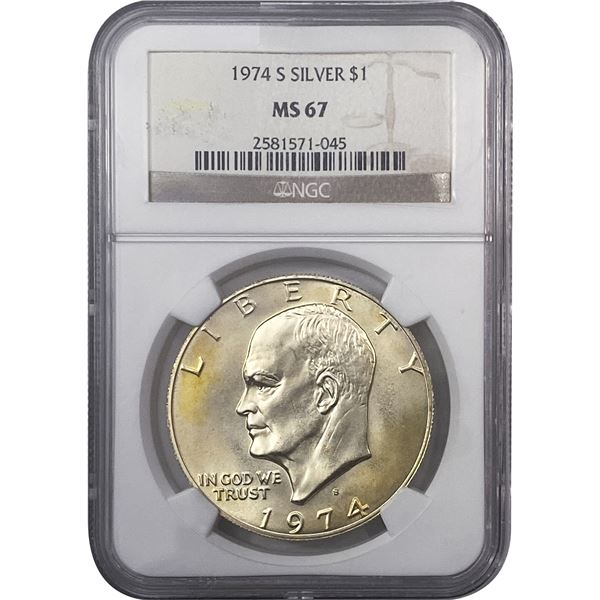 1974-S Eisenhower Dollar NGC MS67