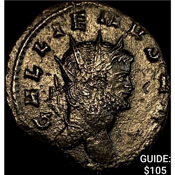 Roman Gallienus 253-268 AD Bronze Dbl Denarius CHOICE AU