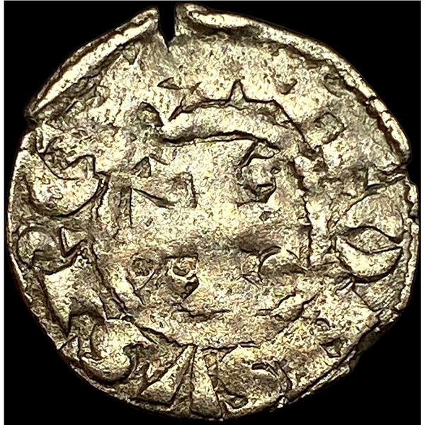 1248-1279 Portugal Alfonso III Silver Dinero NEARLY UNCIRCULATED