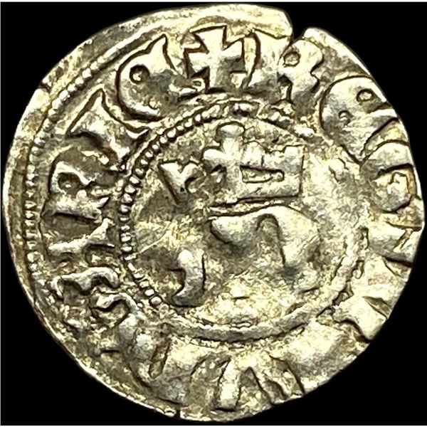 1386-1395 Hungary Silver Denar CLOSELY UNCIRCULATED