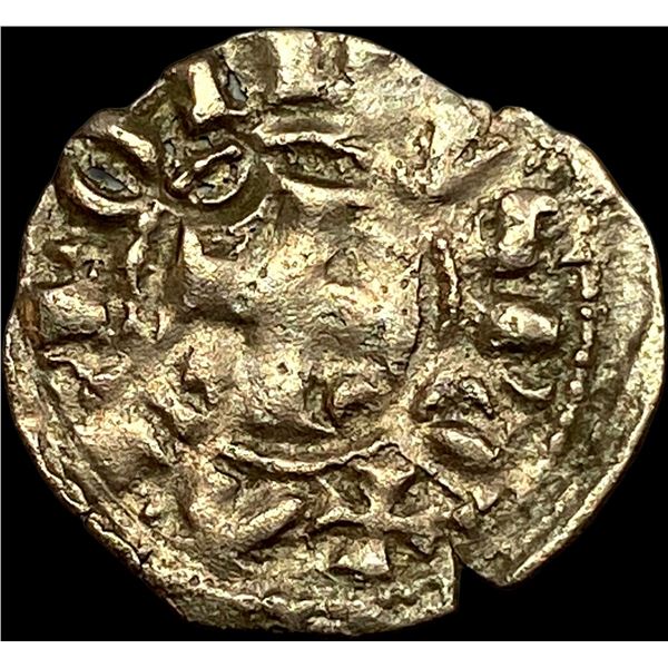 1248-1279 Portugal Alfonso III Silver Dinero NEARLY UNCIRCULATED