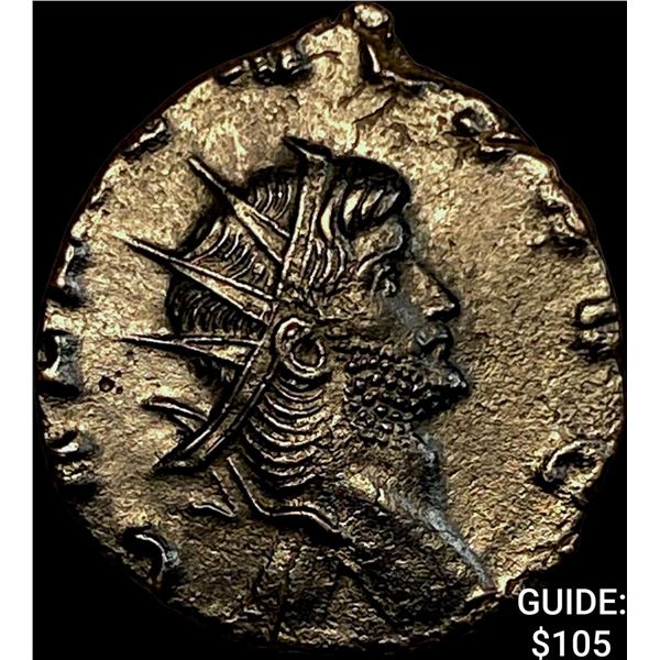 Roman Gallienus 253-268 AD Bronze Dbl Denarius CHOICE AU