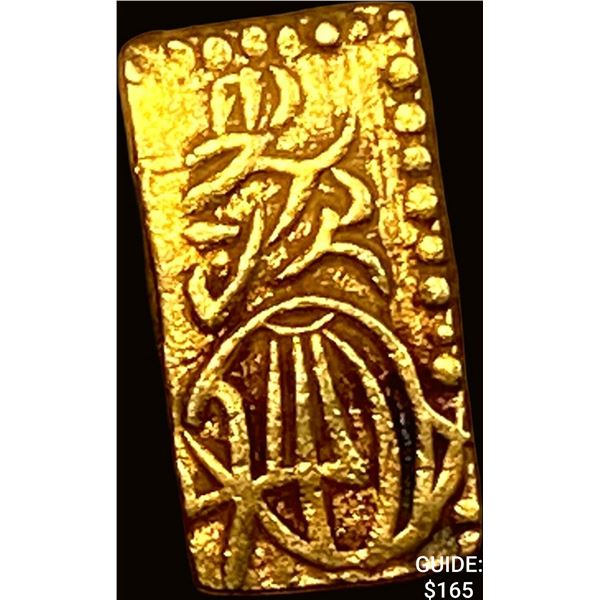 1832-1850 Japan Gold 2 Shu .052oz  CLOSELY UNCIRCULATED