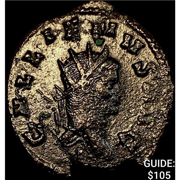 Roman Gallienus 253-268 AD Bronze Dbl Denarius CHOICE AU
