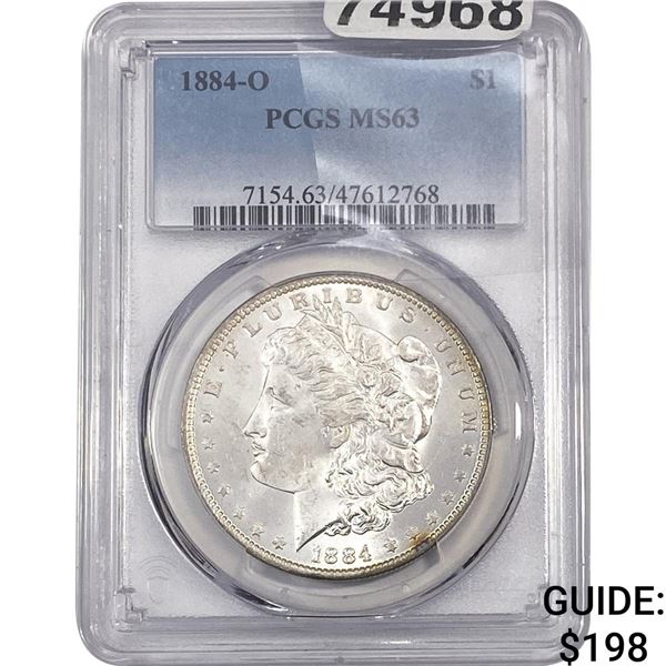 1884-O Morgan Silver Dollar PCGS MS62