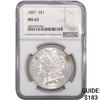 Image 1 : 1887 Morgan Silver Dollar NGC MS63
