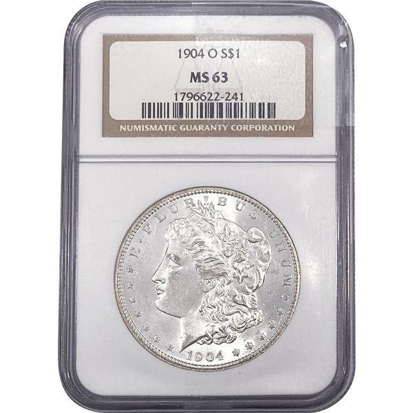 1904-O Morgan Silver Dollar NGC MS63