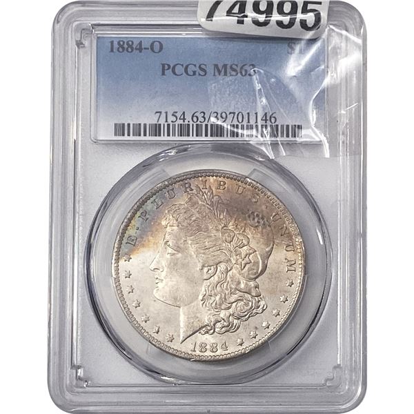 1884-O Morgan Silver Dollar PCGS MS63