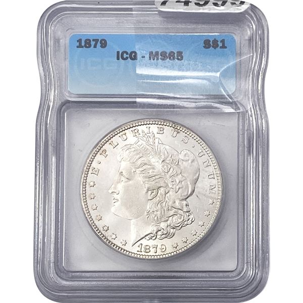 1879 Morgan Silver Dollar ICG MS65