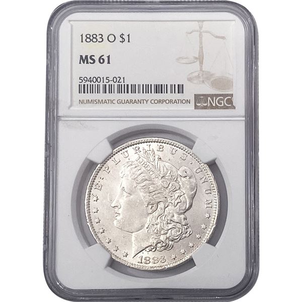 1883-O Morgan Silver Dollar NGC MS61