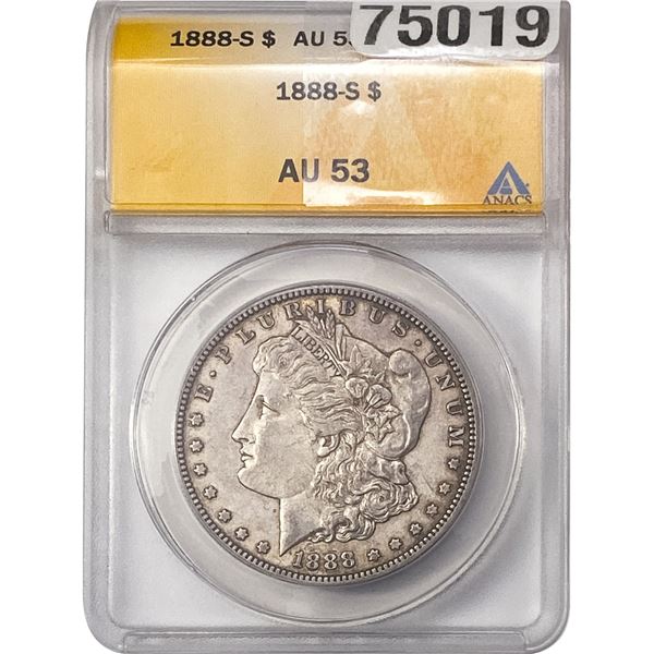 1888 Morgan Silver Dollar ANACS AU53