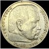 1936-A Germany Silver 5 Reichsmark CLOSELY UNCIRCULATED
