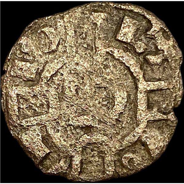 1248-1279 Portugal Alfonso III Silver Dinero NEARLY UNCIRCULATED