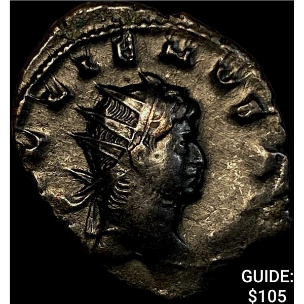 Roman Gallienus 253-268 AD Bronze Dbl Denarius CHOICE AU