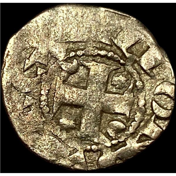 1248-1279 Portugal Alfonso III Silver Dinero NEARLY UNCIRCULATED