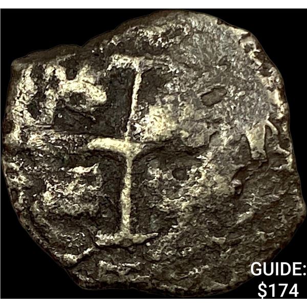 1500s-1600s Spanish Colonial Silver Cob NEARLY UNCIRCULATED