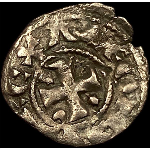 1248-1279 Portugal Alfonso III Silver Dinero NEARLY UNCIRCULATED