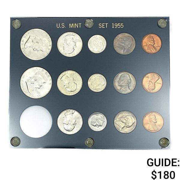[14 Coins] 1955 LIberty U.S. Mint Set-P