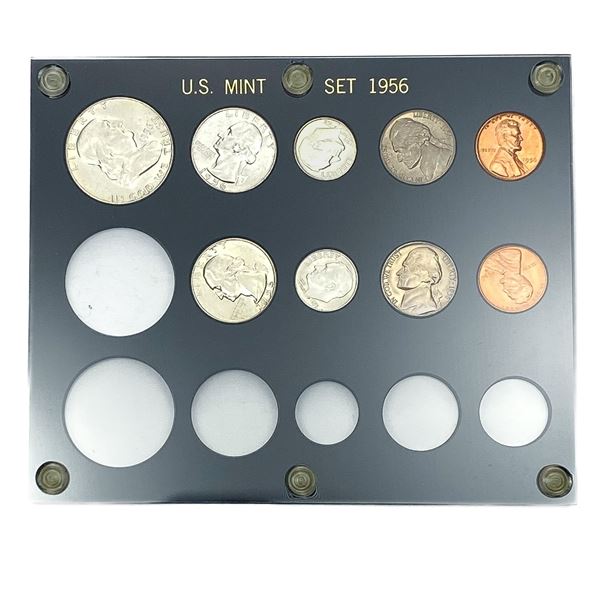 [9 Coins] 1956 Liberty U.S. Mint Set-P