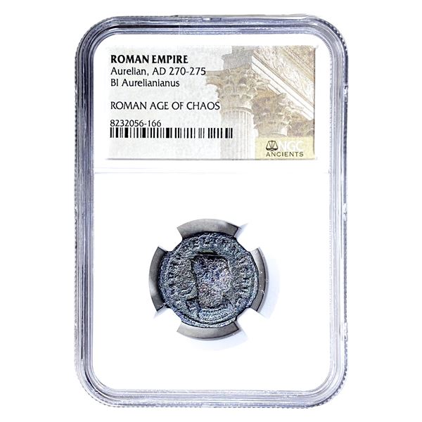Roman Aurelian, AD 270-275 BI Dbl-Denarius NGC
